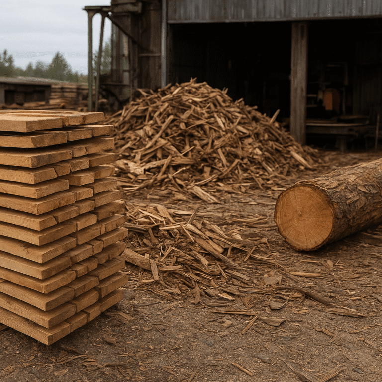 Czym są odpady poprodukcyjne w tartaku