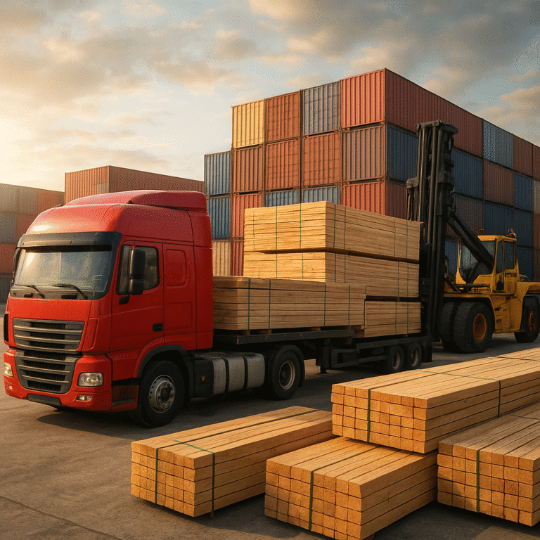 Drewno w transporcie i logistyce