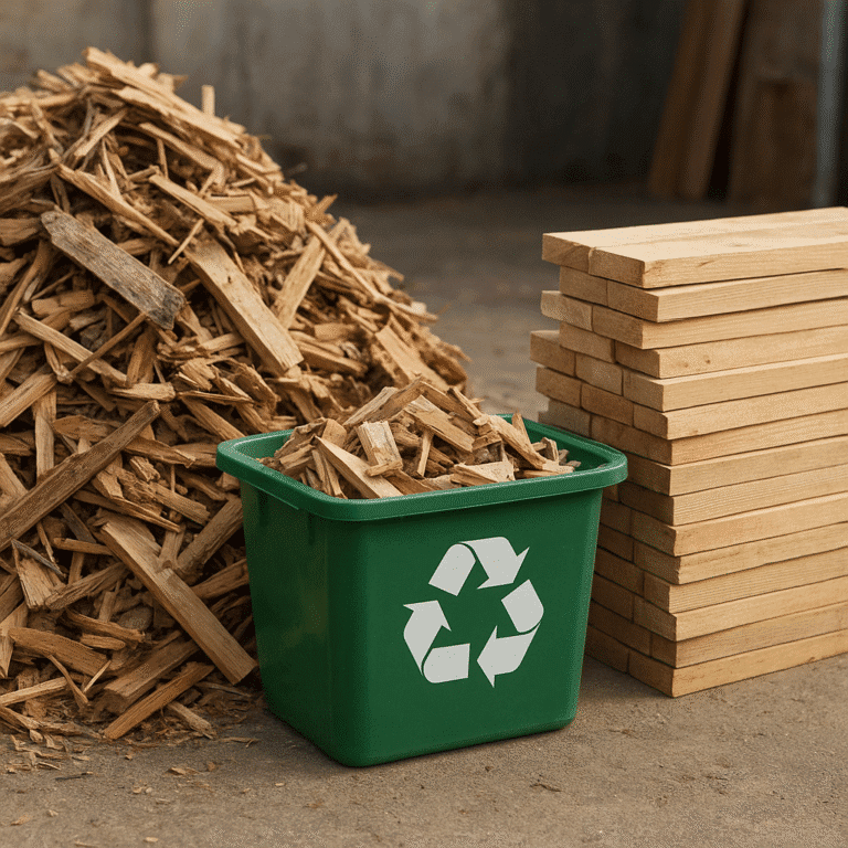 Jak wygląda recykling drewna