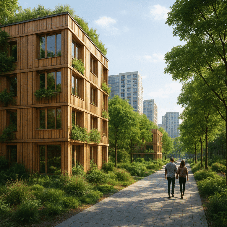Drewno w projektach ekologicznych miast