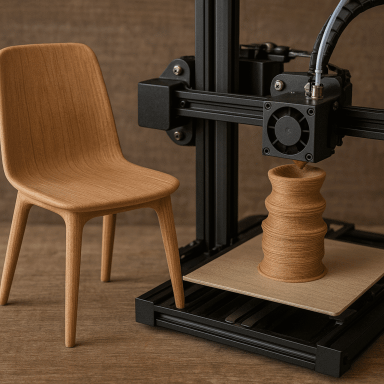 Drewno jako materiał do druku 3D