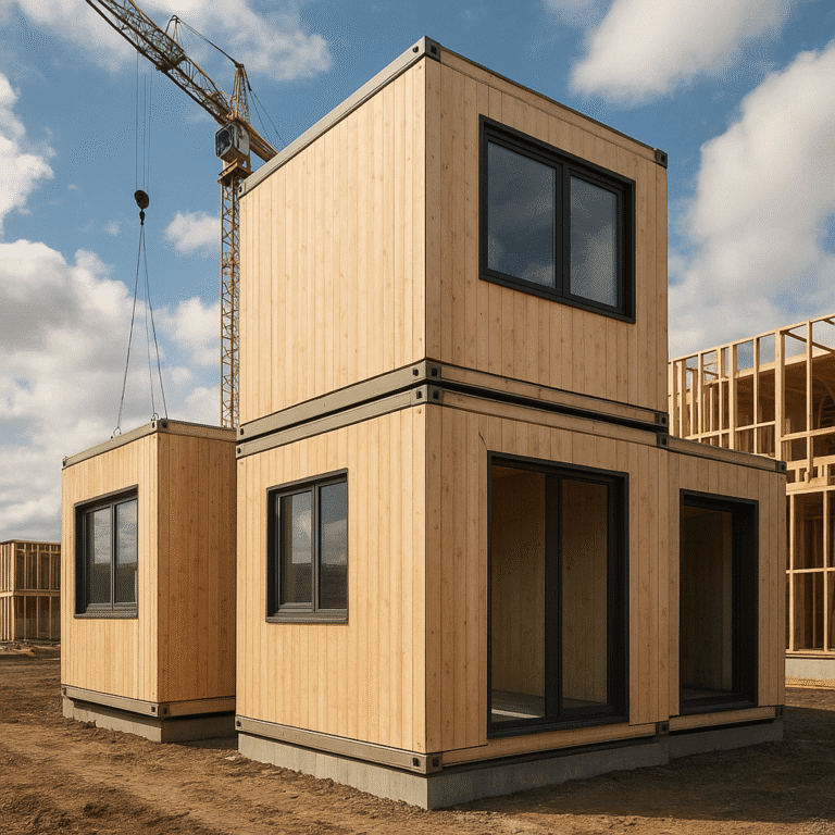 Drewno w systemach modułowych budynków