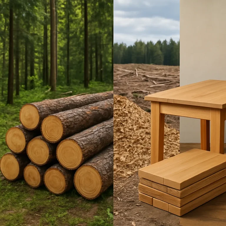 Jak wygląda cykl życia drewna od lasu do produktu końcowego
