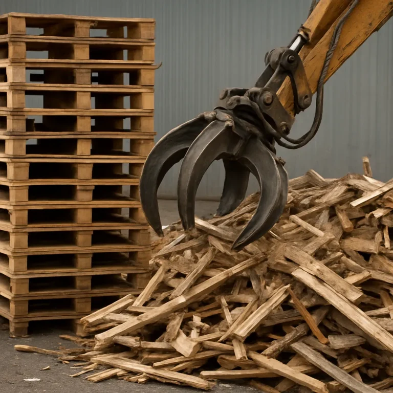 Jak wygląda recykling palet drewnianych